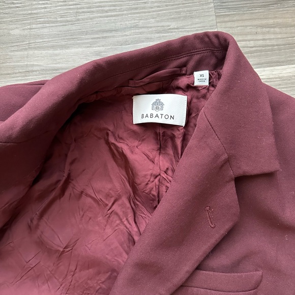 BABATON REGULAR FIT Burgundy Blazer - Picture 4 of 8